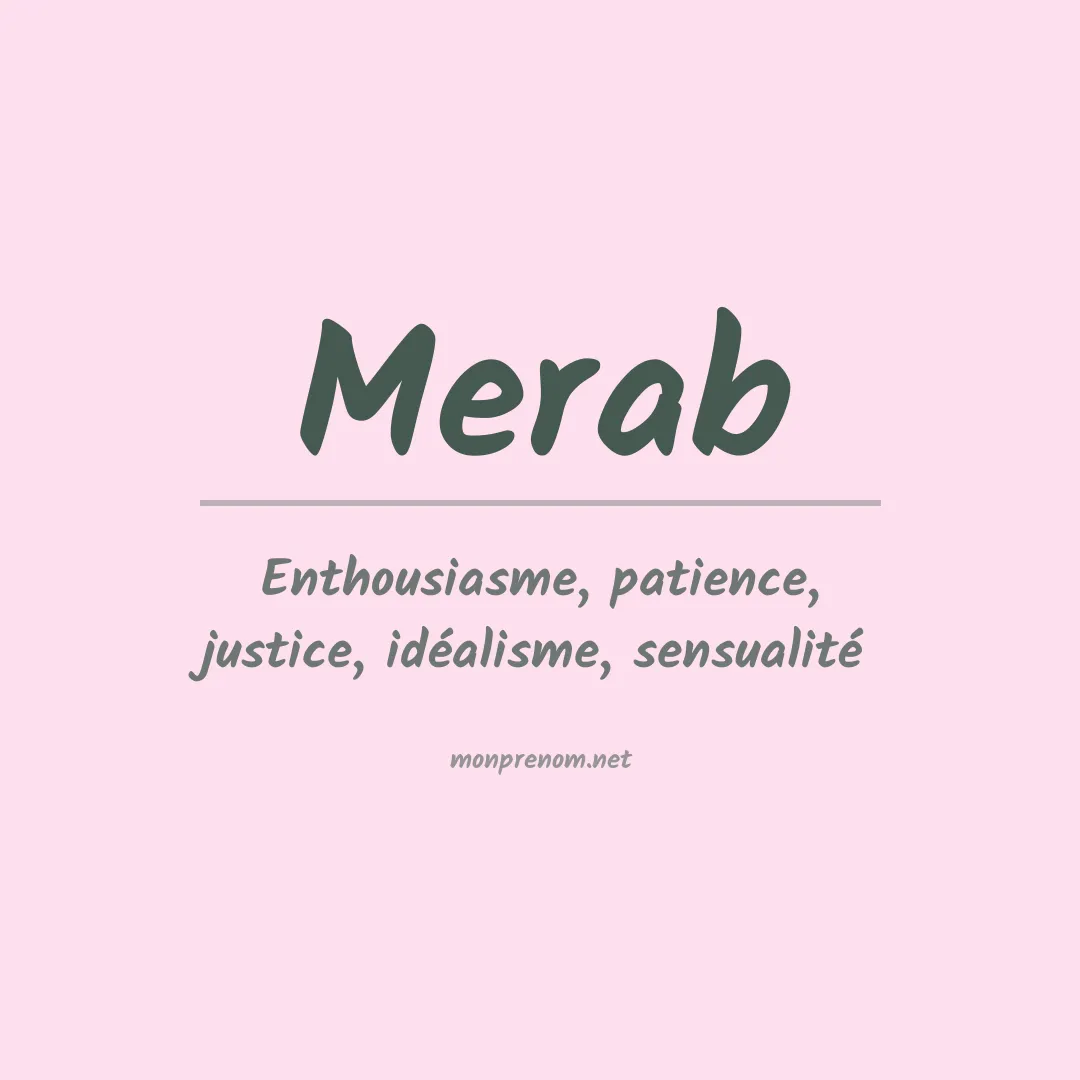 Signification du prénom Merab