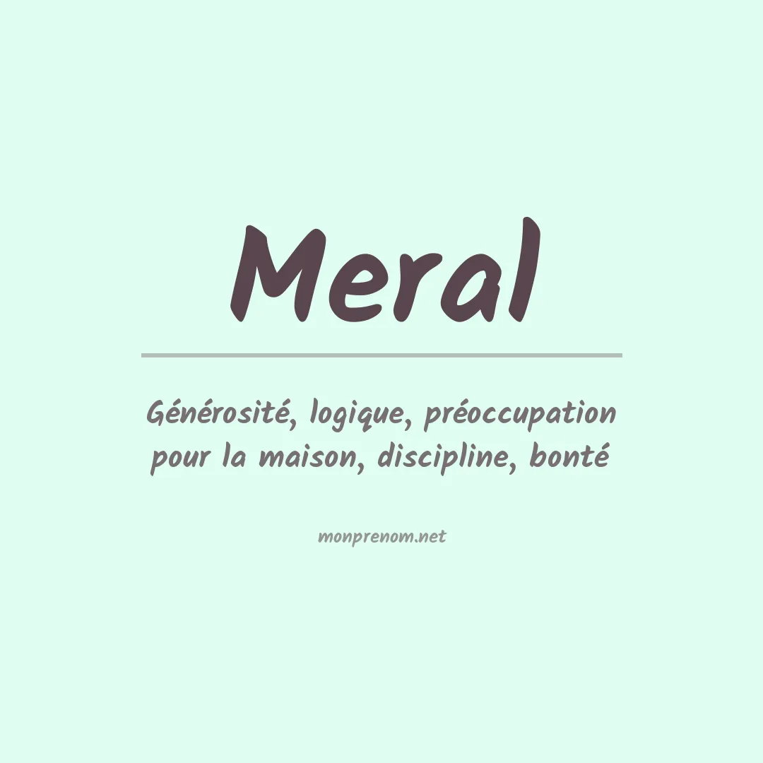 Prénom Meral