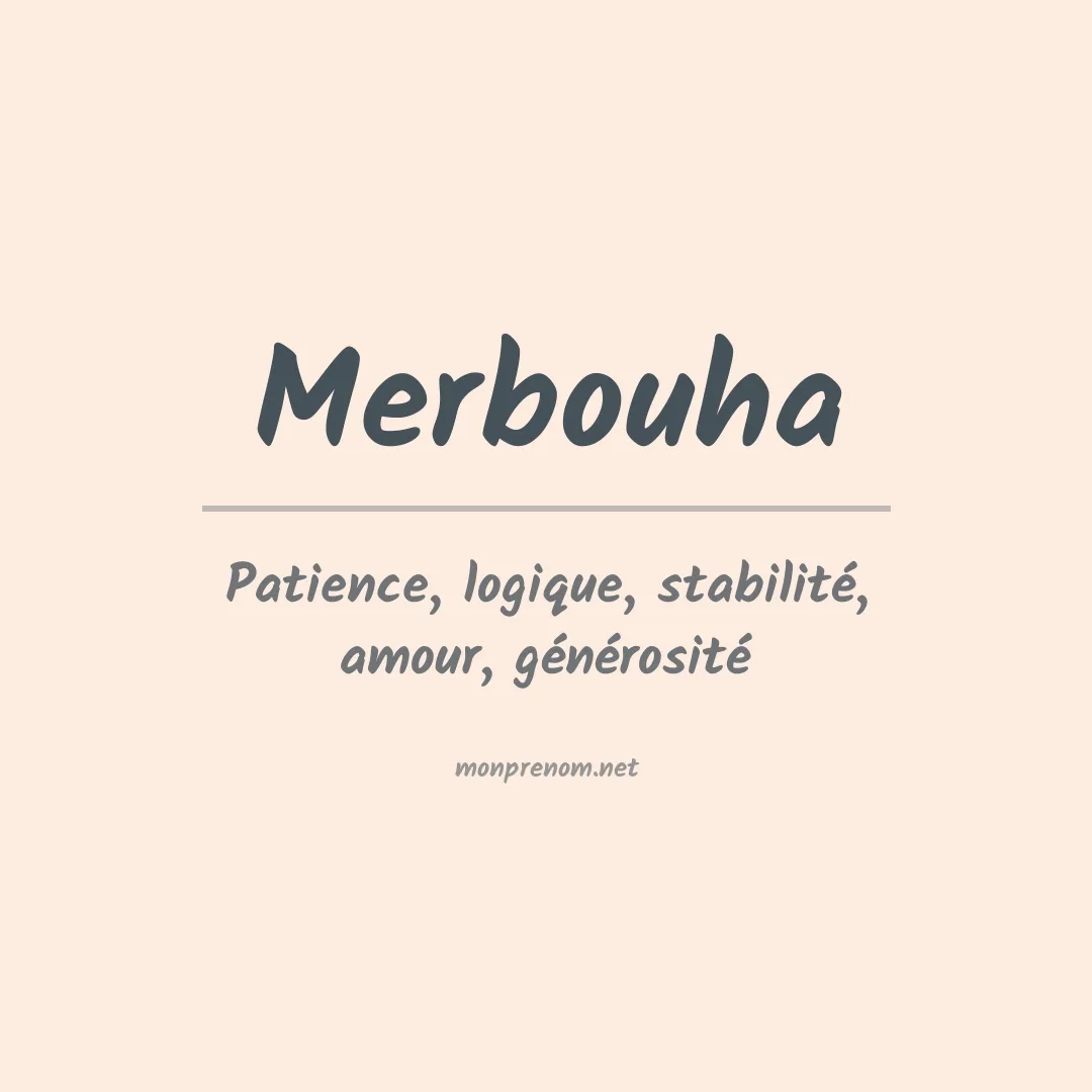 Prénom Merbouha