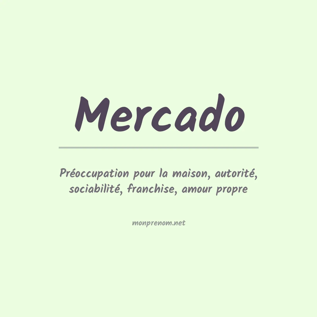 Prénom Mercado