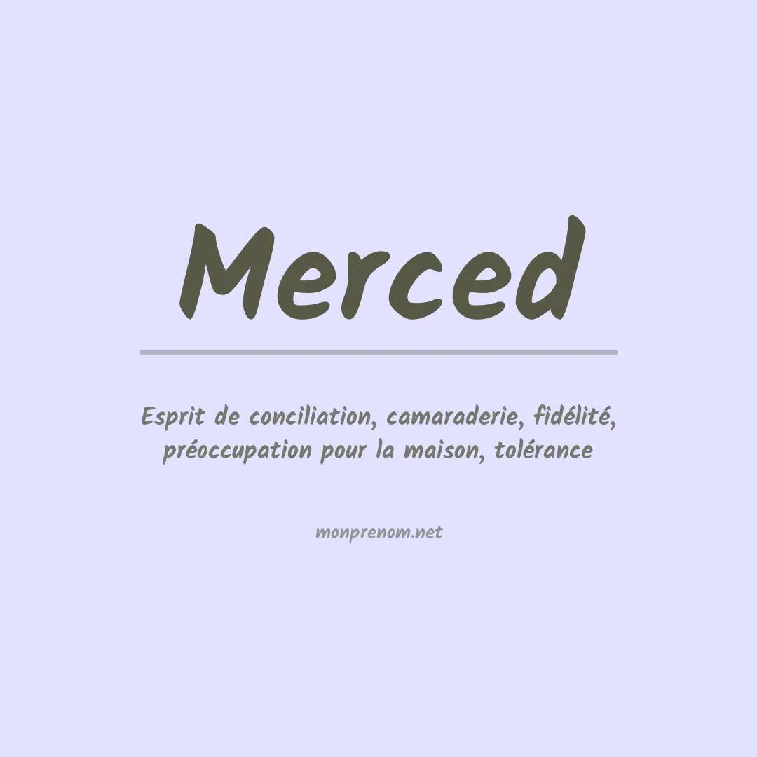 Prénom Merced