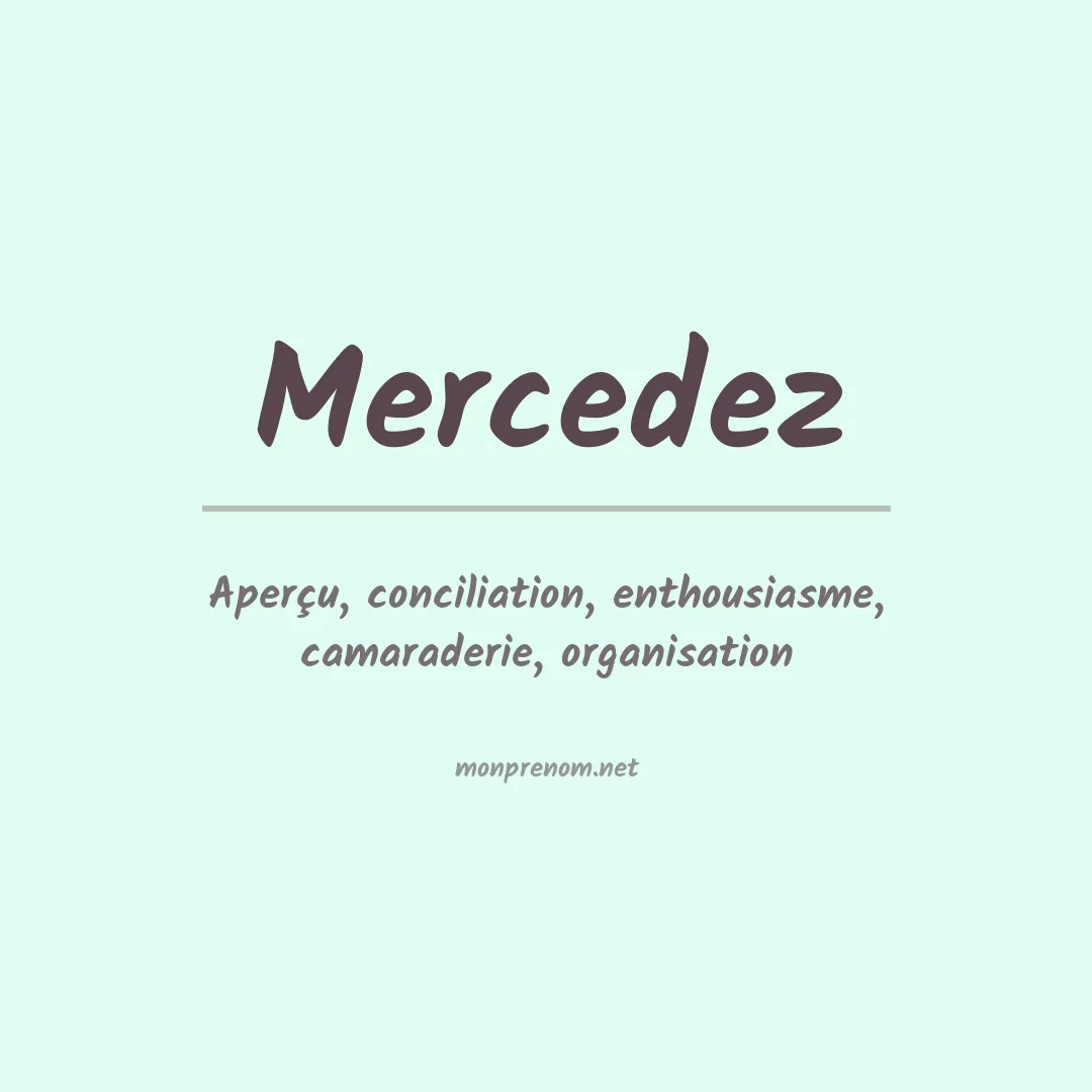 Prénom Mercedez