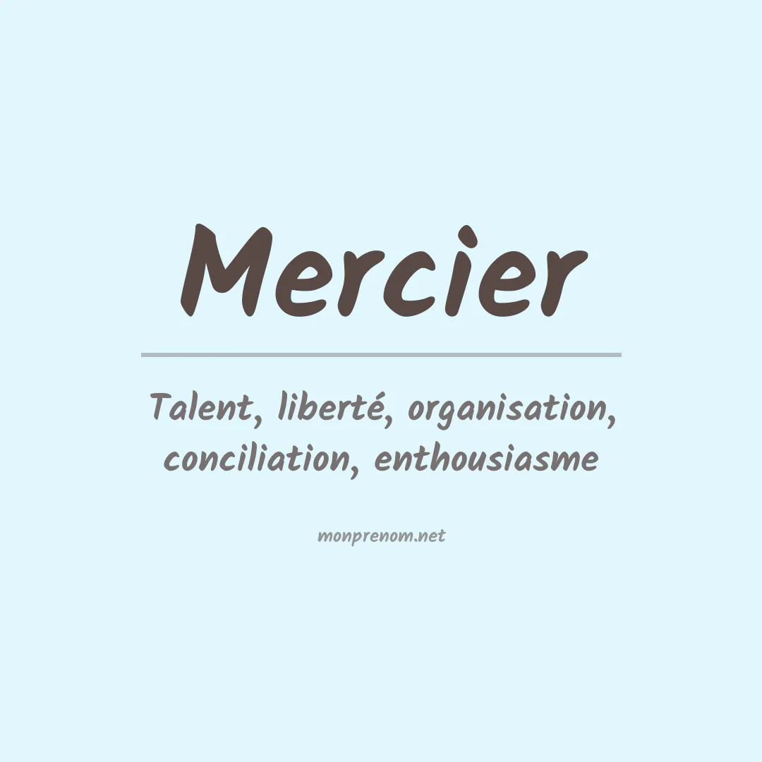 Prénom Mercier