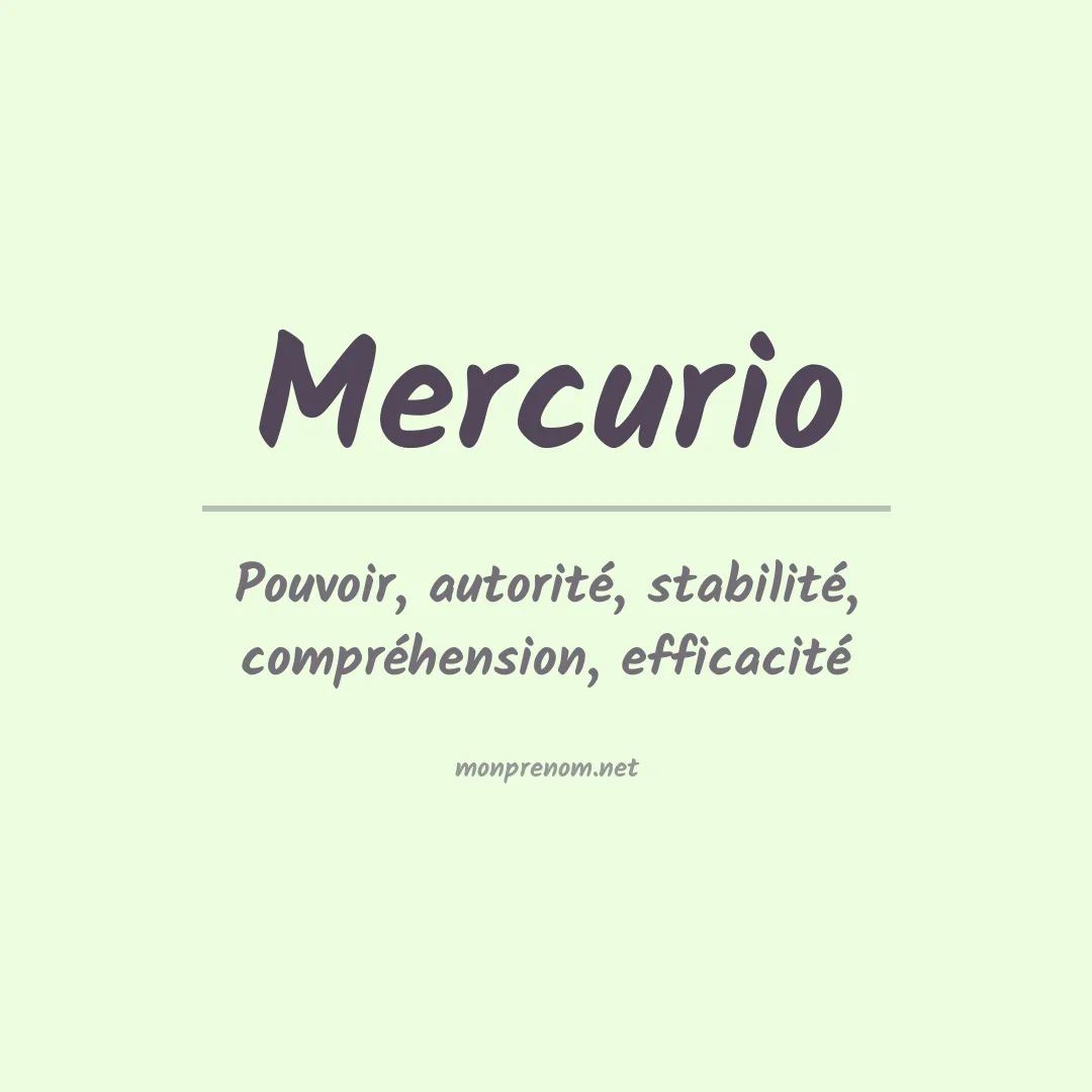 Prénom Mercurio