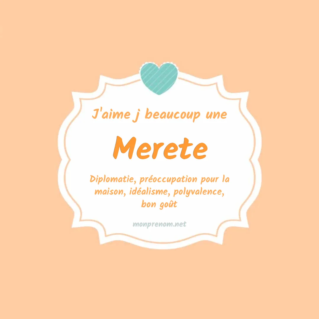 J'aime beaucoup Merete