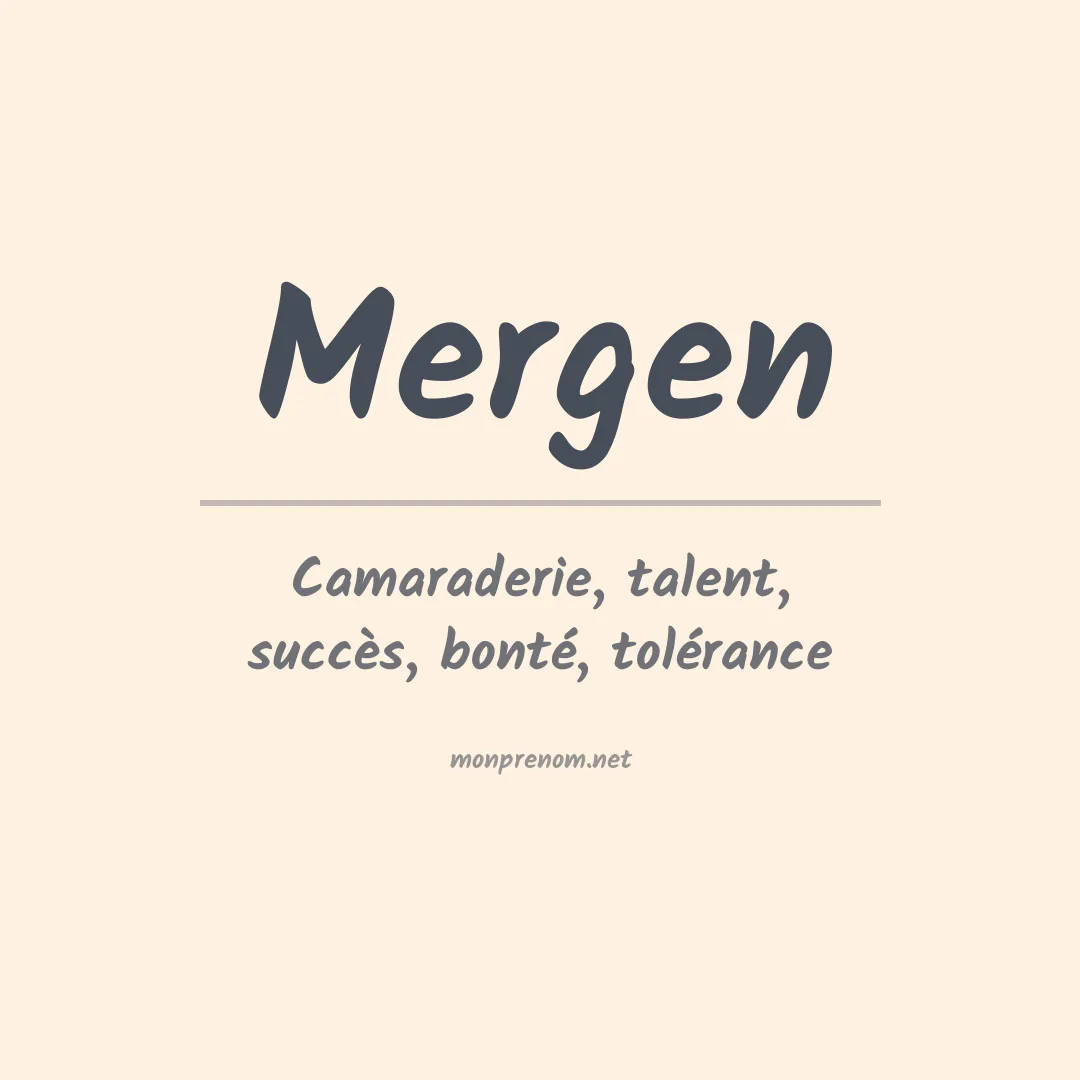 Prénom Mergen