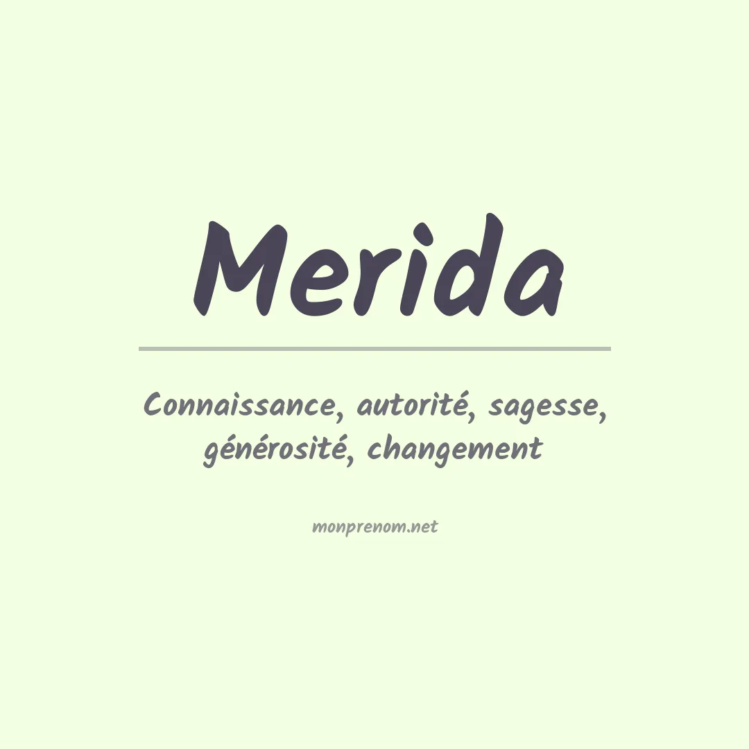 Prénom Merida