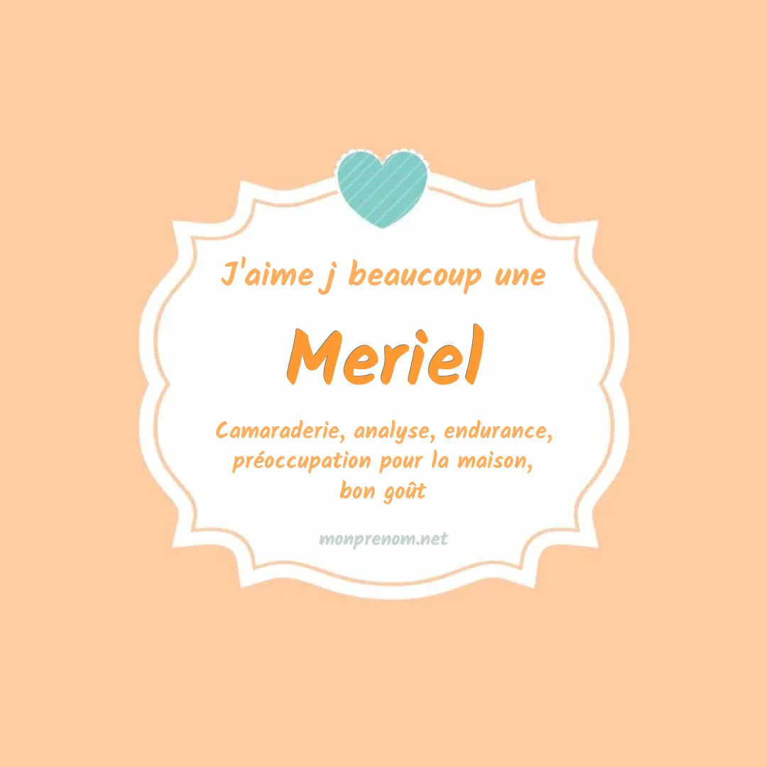 J'aime beaucoup Meriel