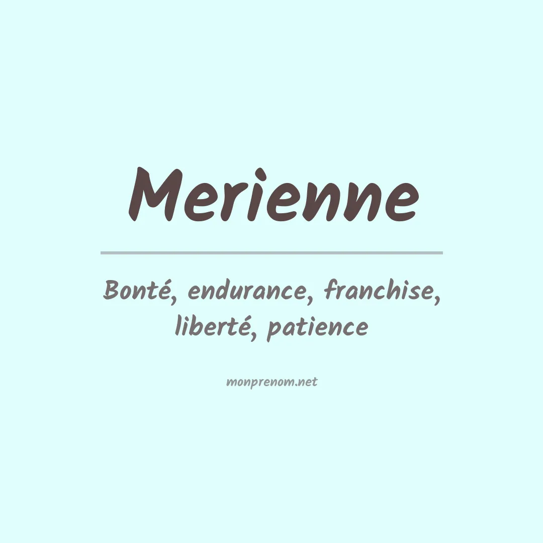 Prénom Merienne