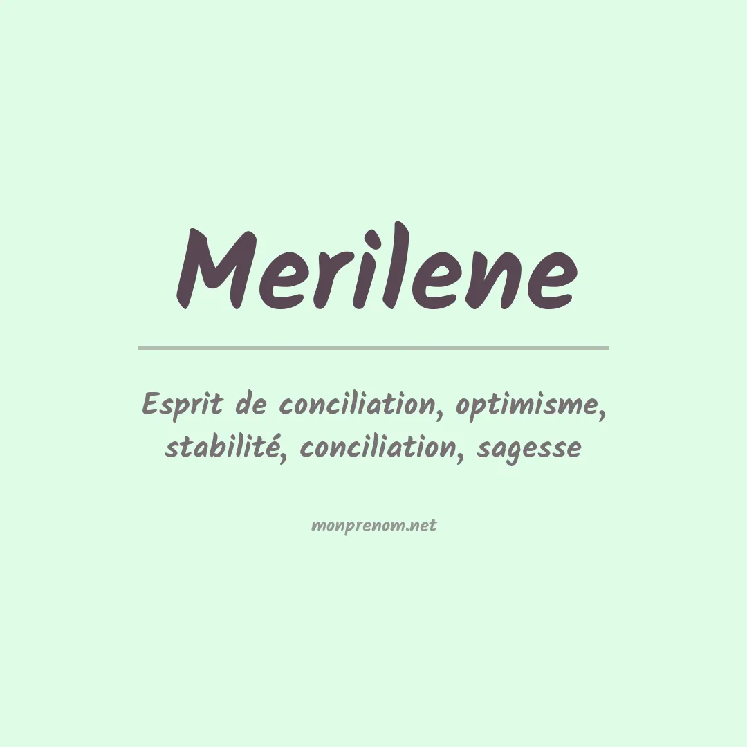 Prénom Merilene
