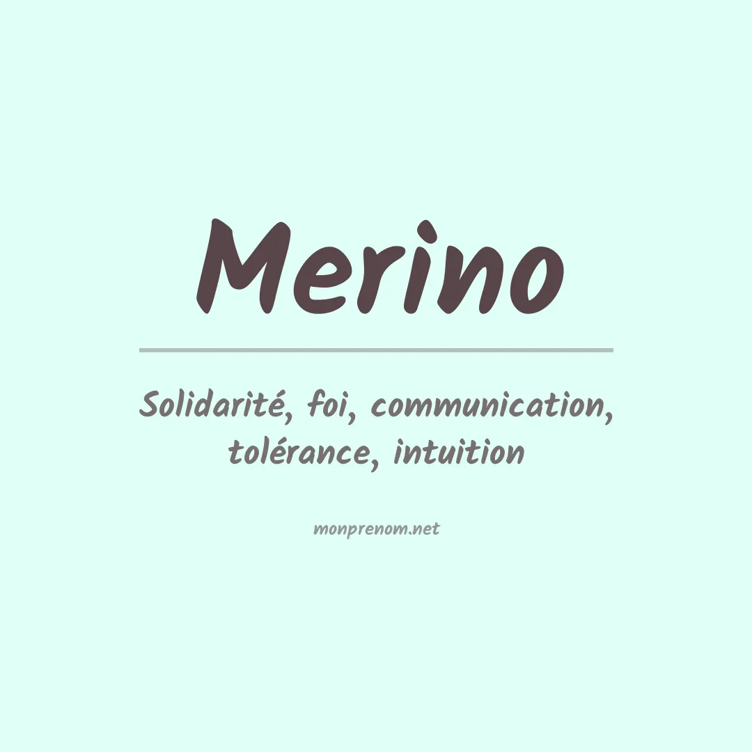 Prénom Merino