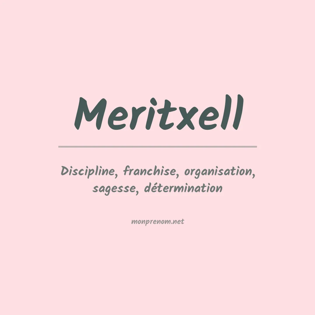 Signification du prénom Meritxell