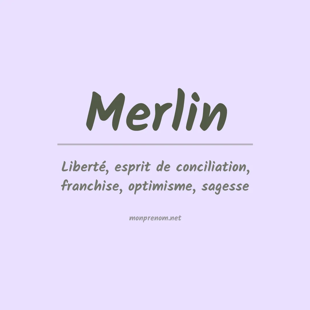 Prénom Merlin
