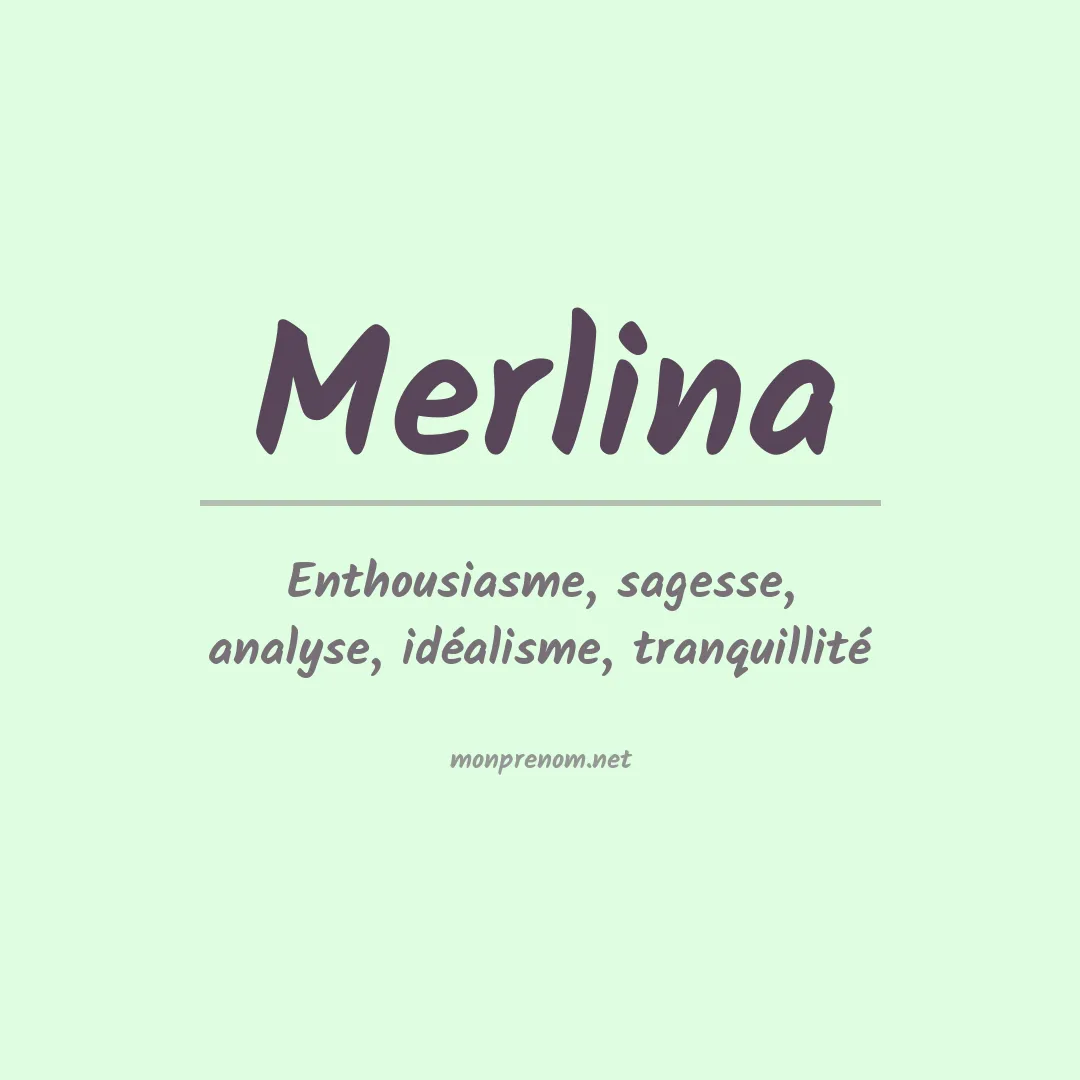 Signification du prénom Merlina