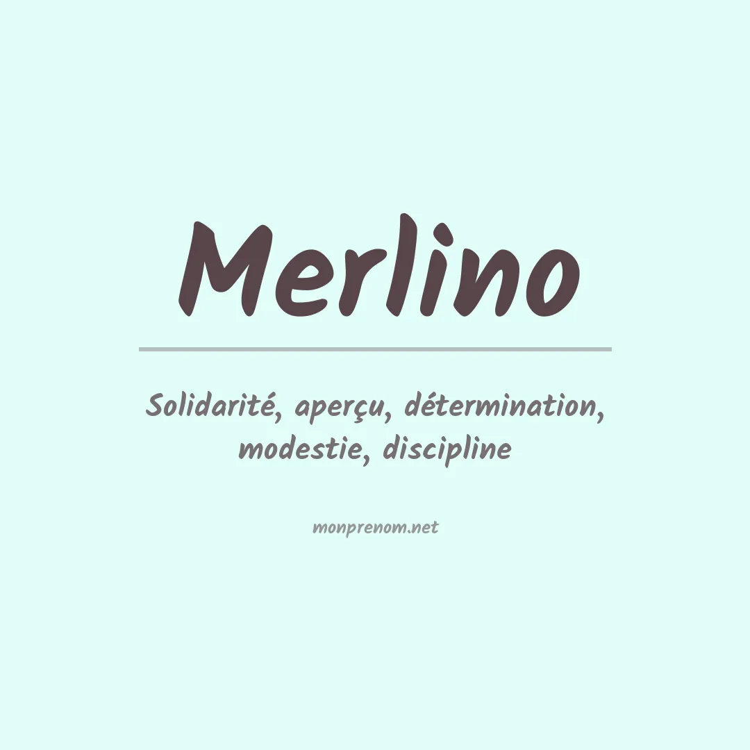 Prénom Merlino