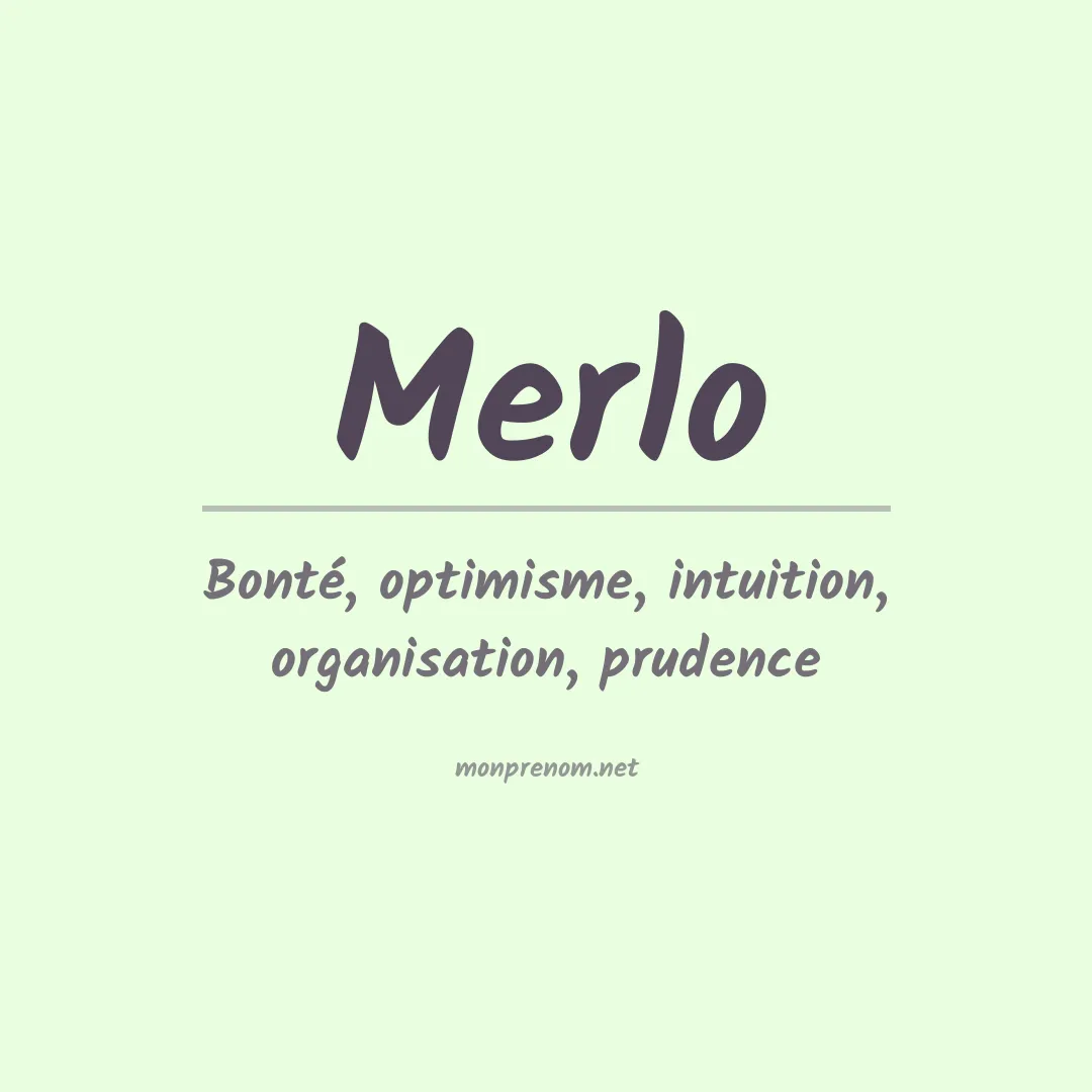 Prénom Merlo