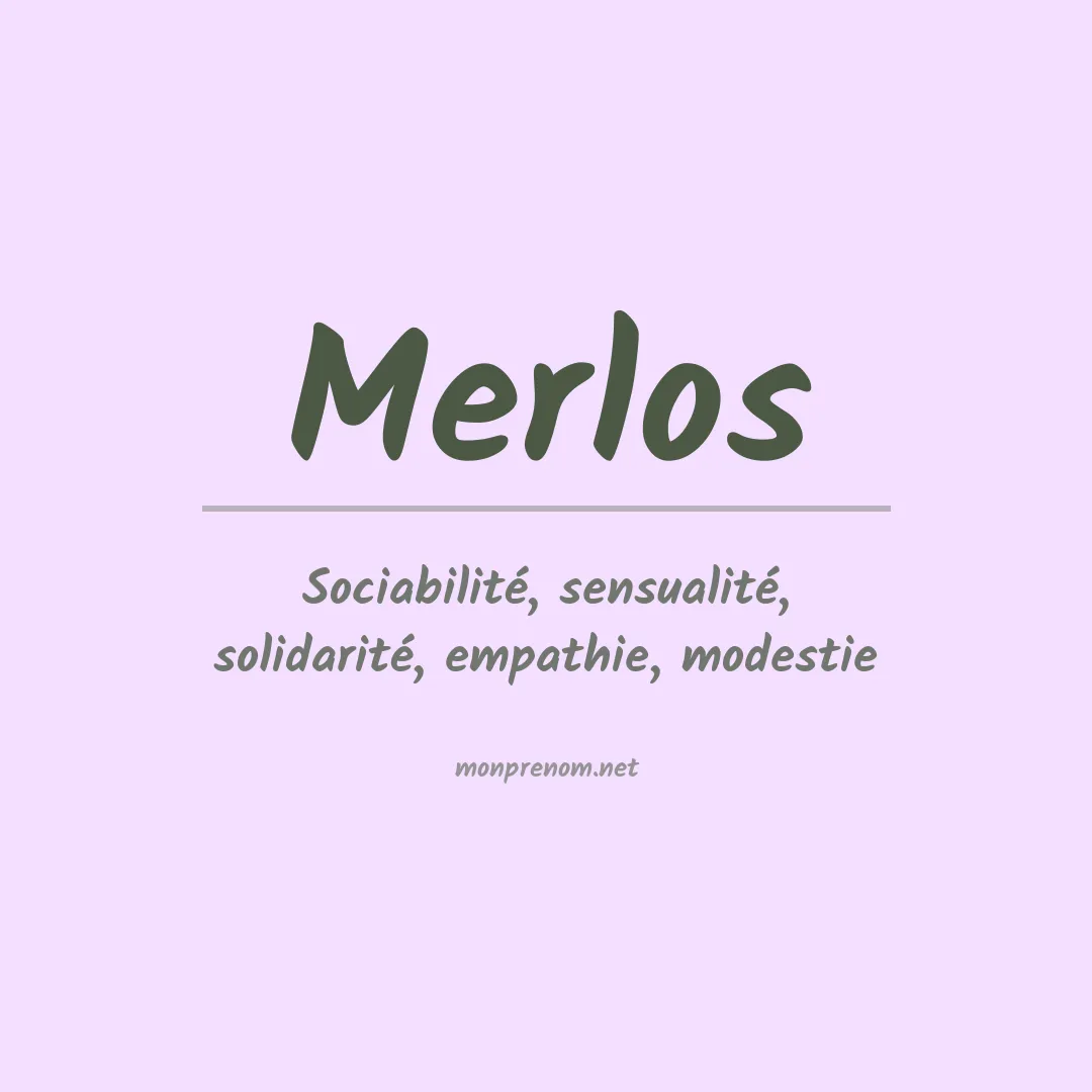 Prénom Merlos