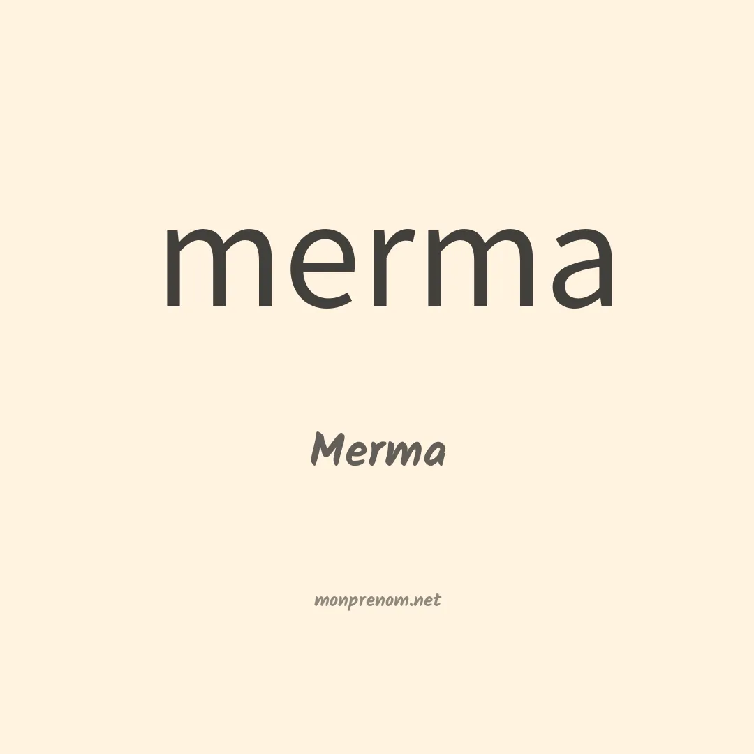 Merma en chinois