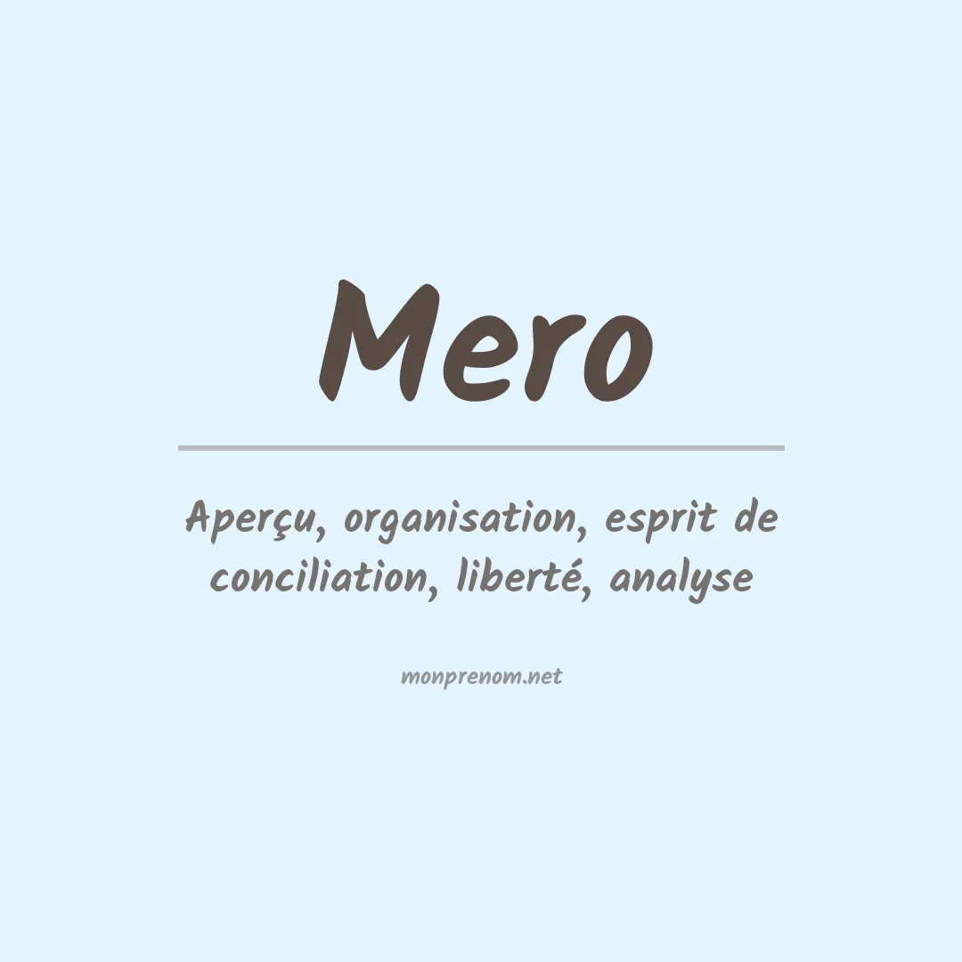 Prénom Mero