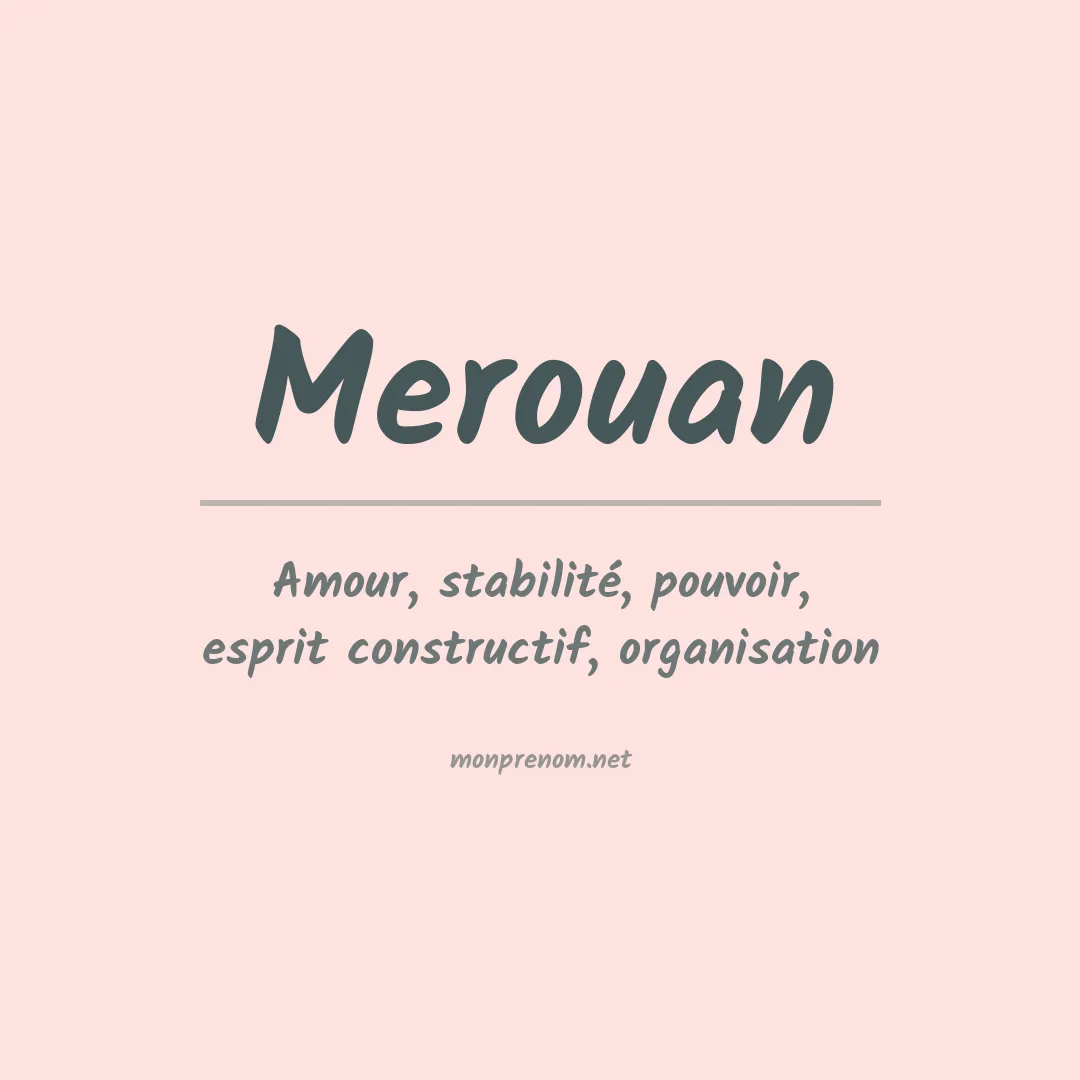 Prénom Merouan