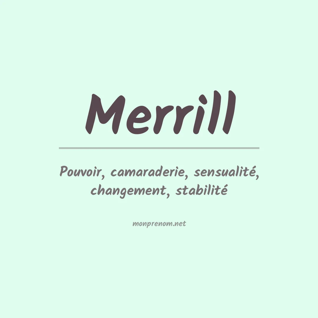 Prénom Merrill