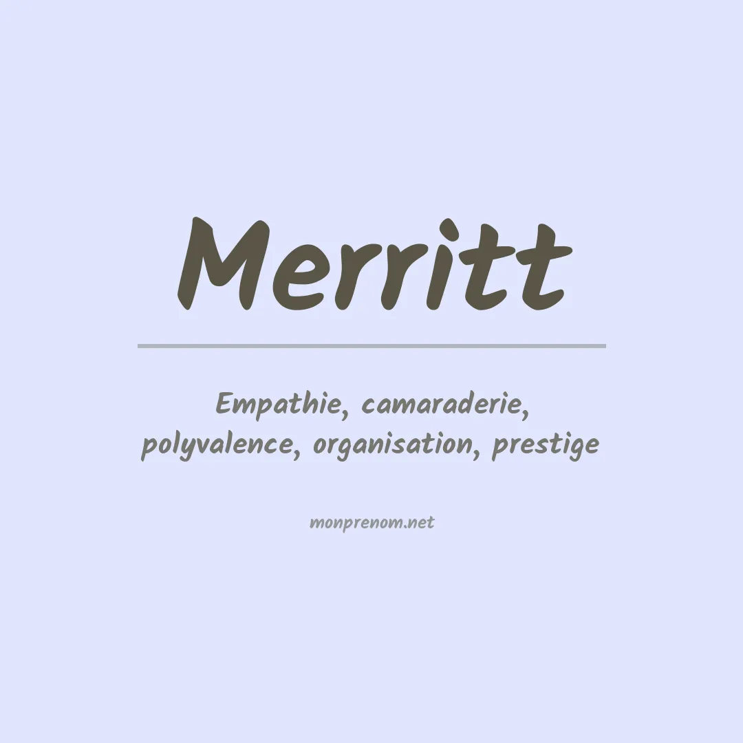 Prénom Merritt