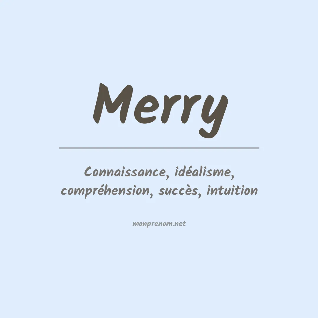 Prénom Merry