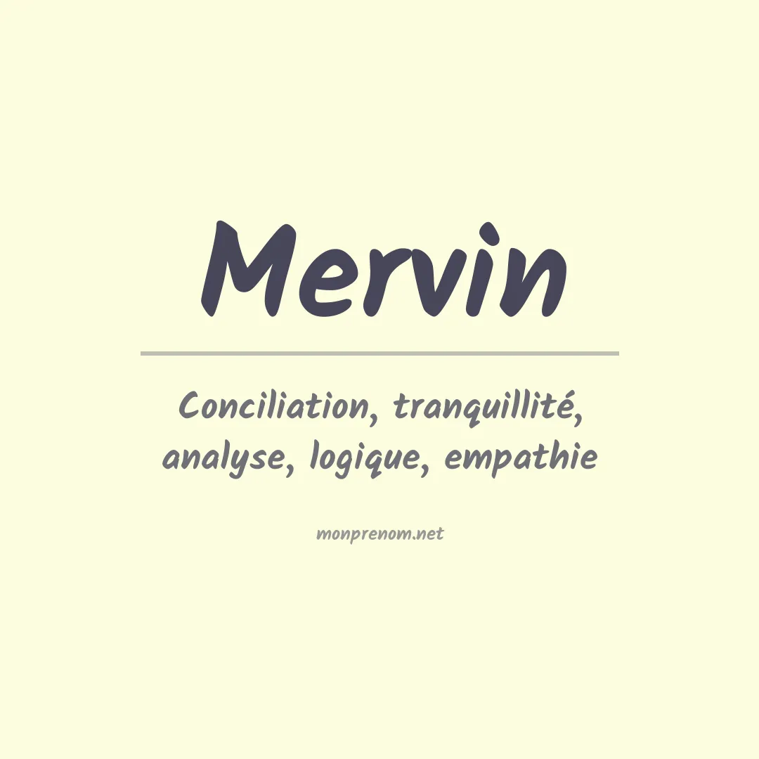 Prénom Mervin
