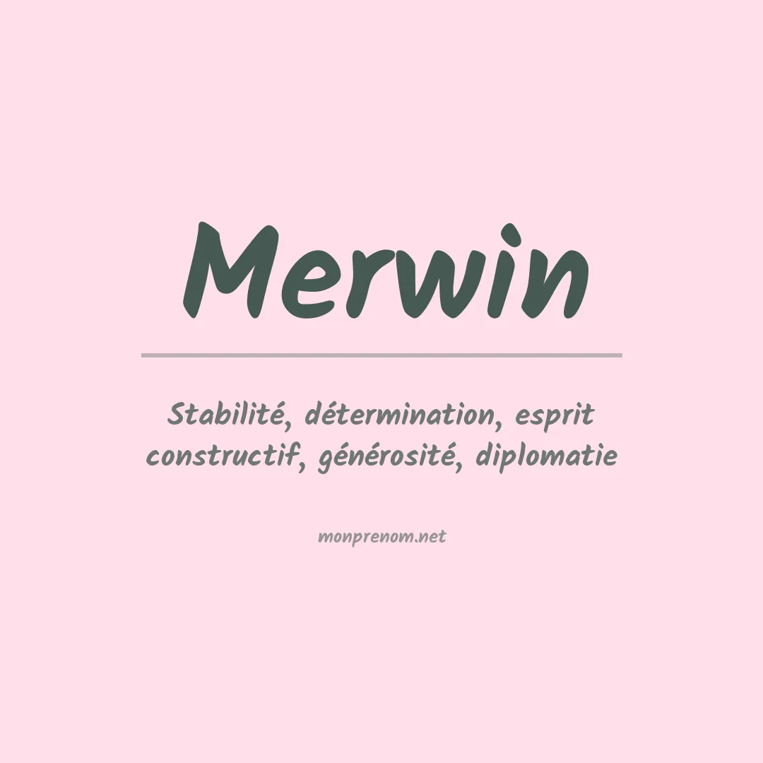 Prénom Merwin