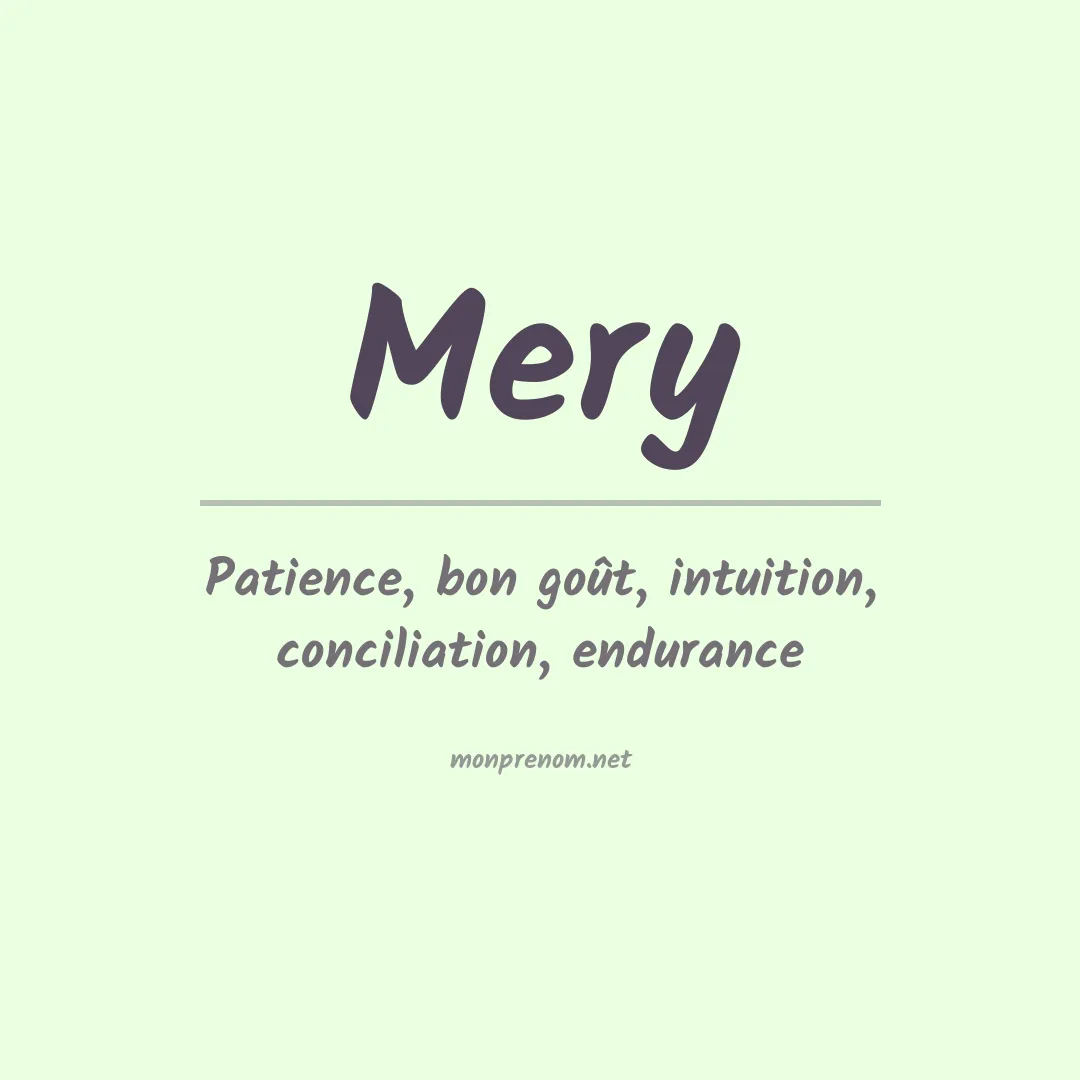 Prénom Mery