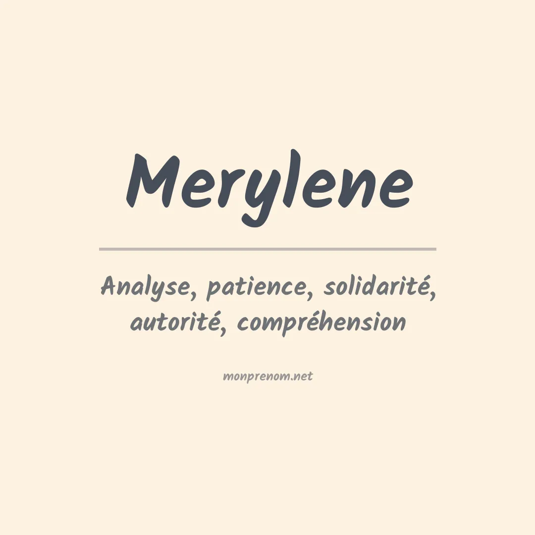 Signification du prénom Merylene