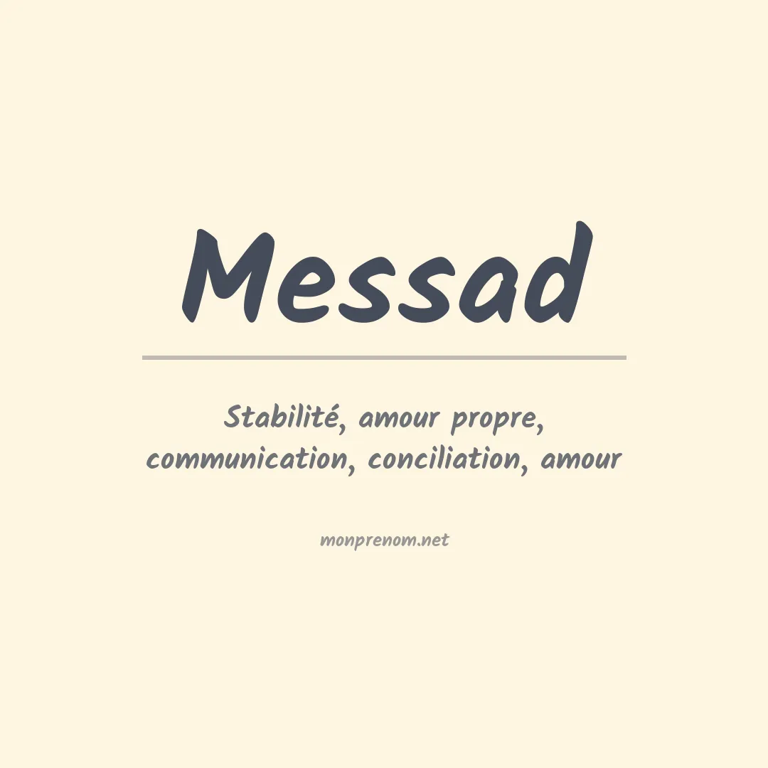 Prénom Messad