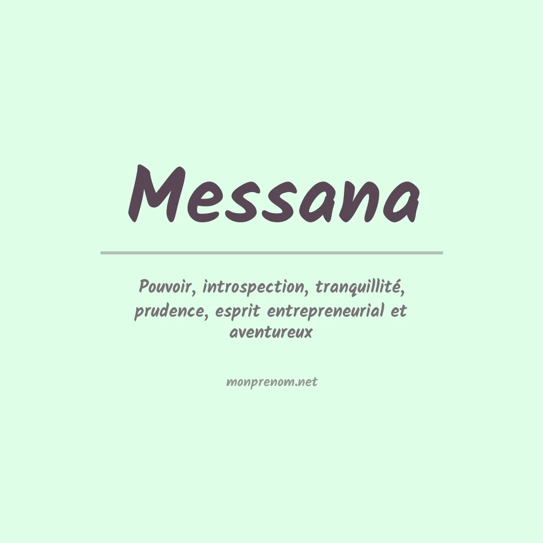Prénom Messana