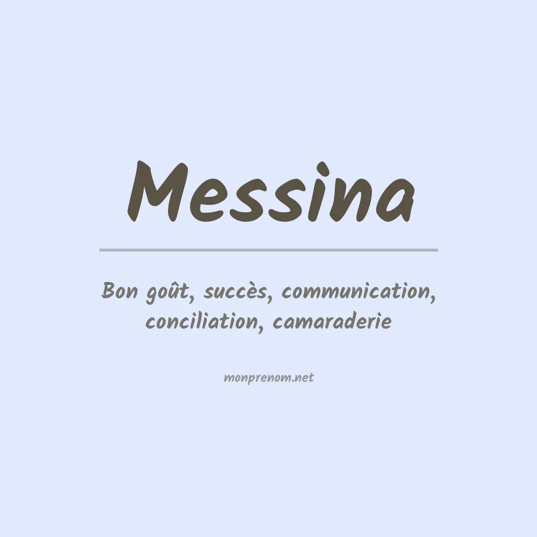 Prénom Messina