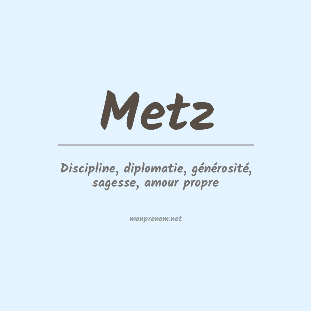 Prénom Metz