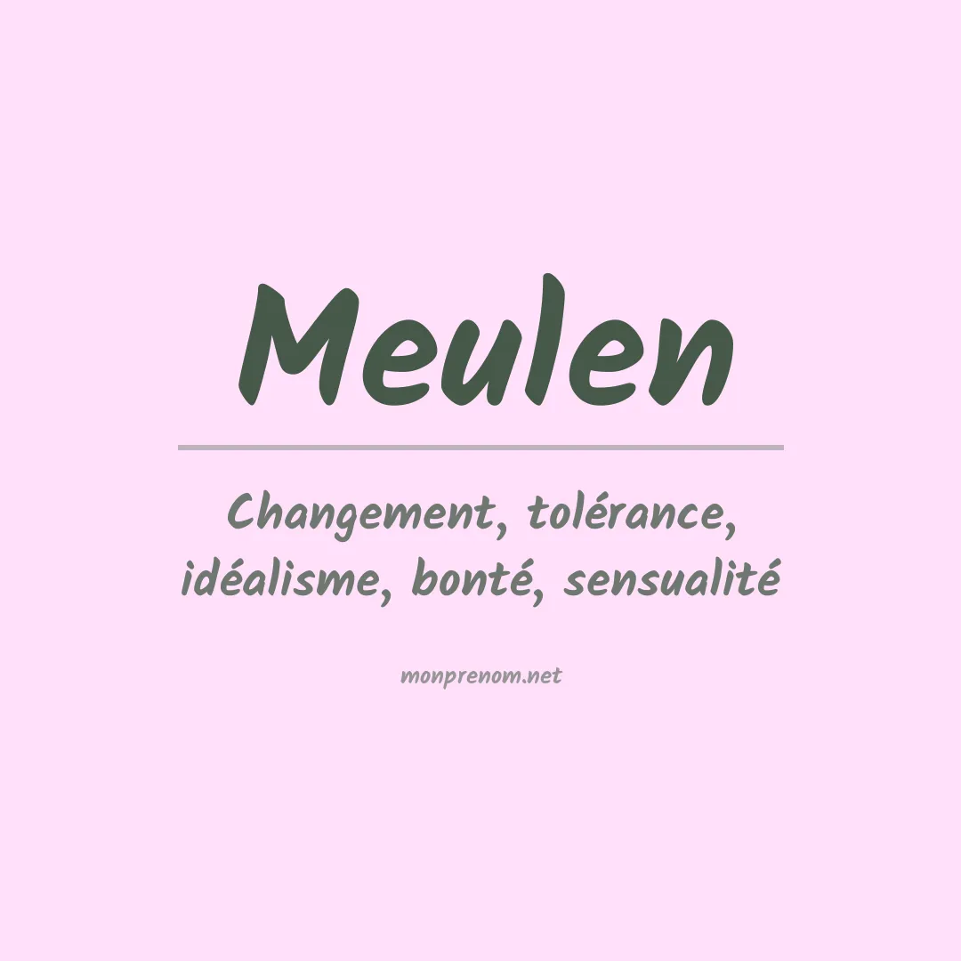 Prénom Meulen
