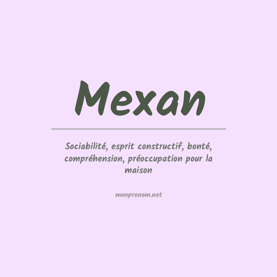 Prénom Mexan