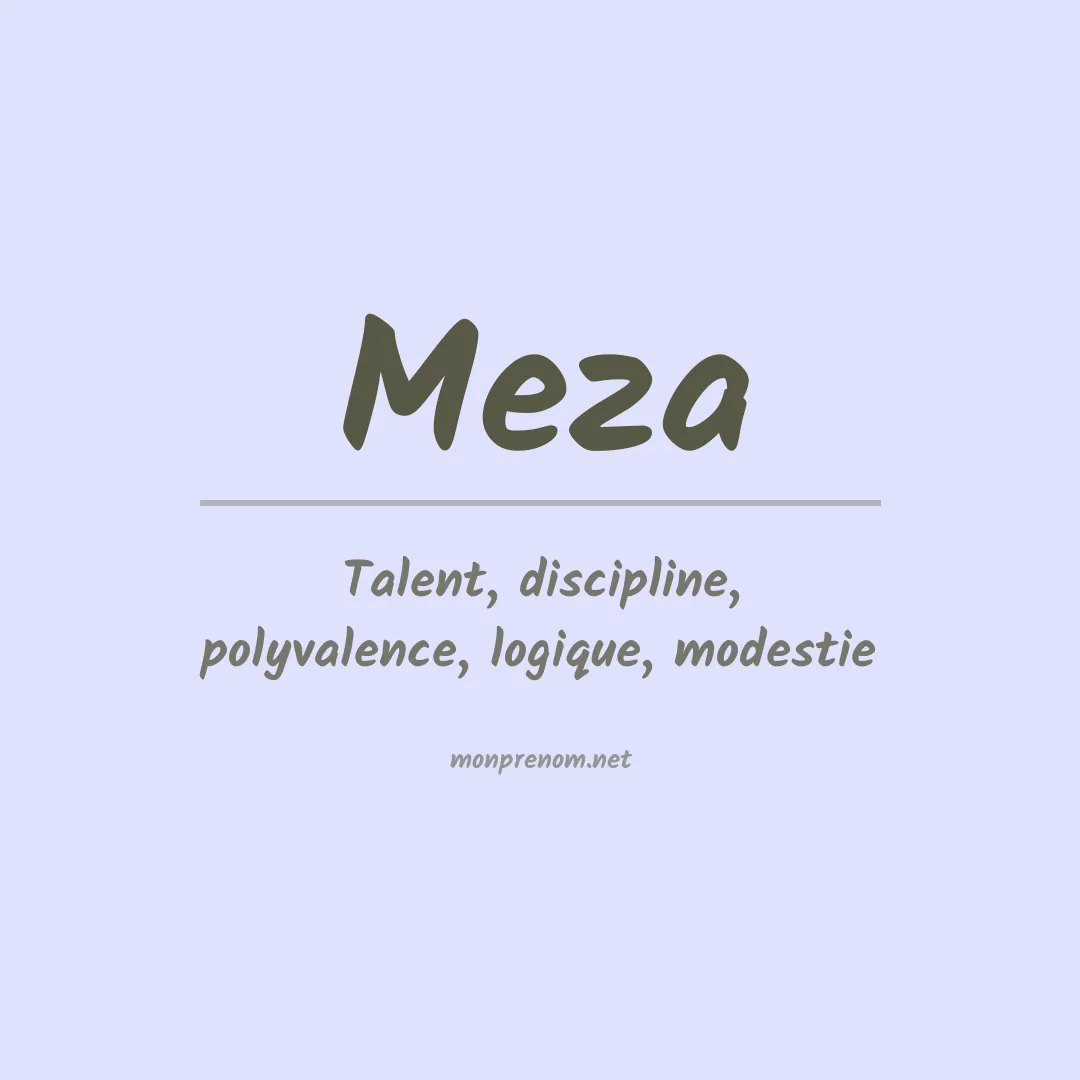 Prénom Meza