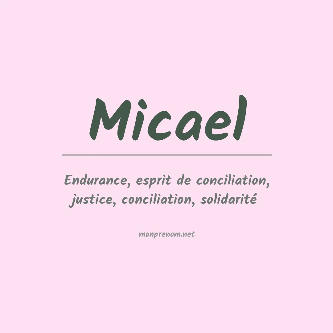 Prénom Micael