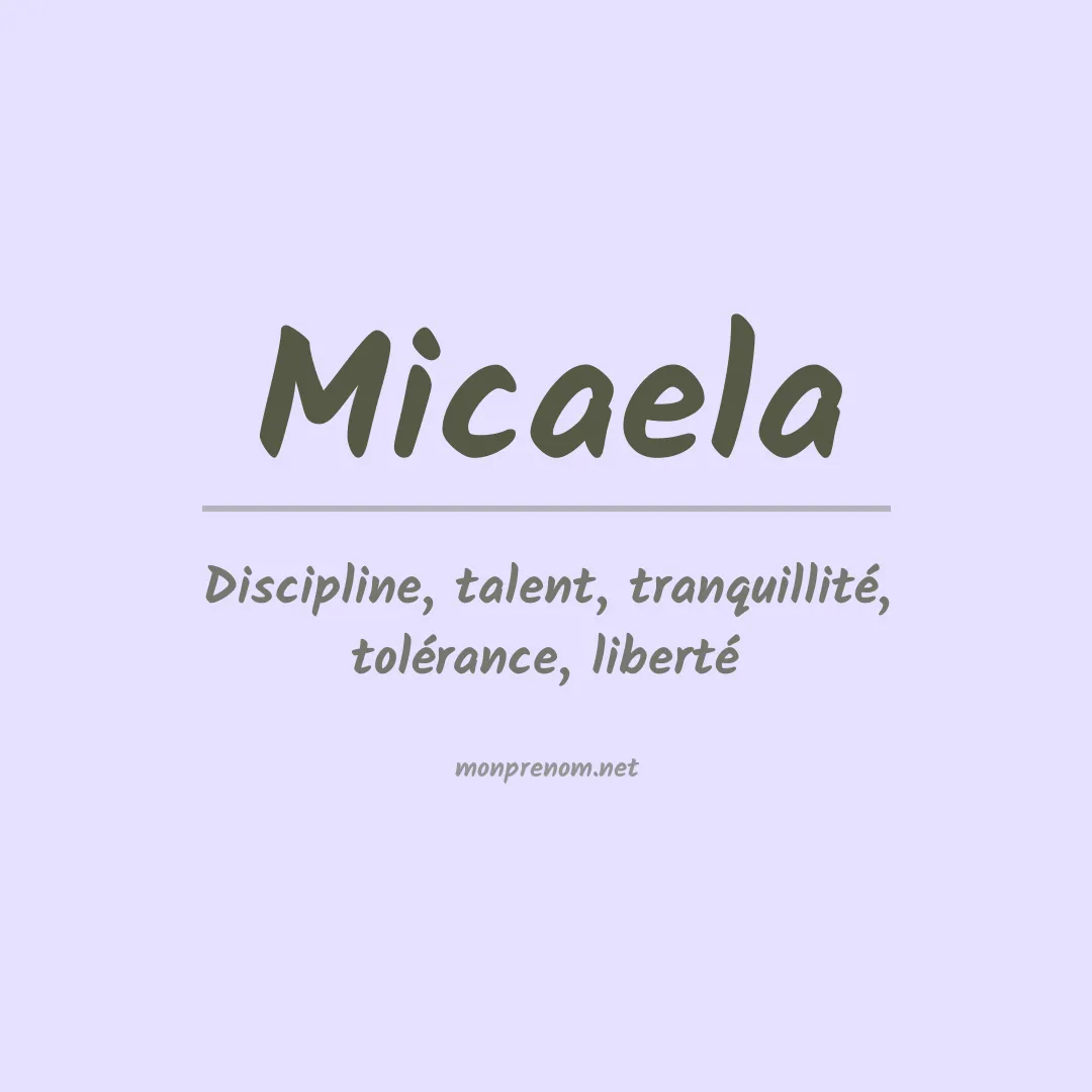 Prénom Micaela