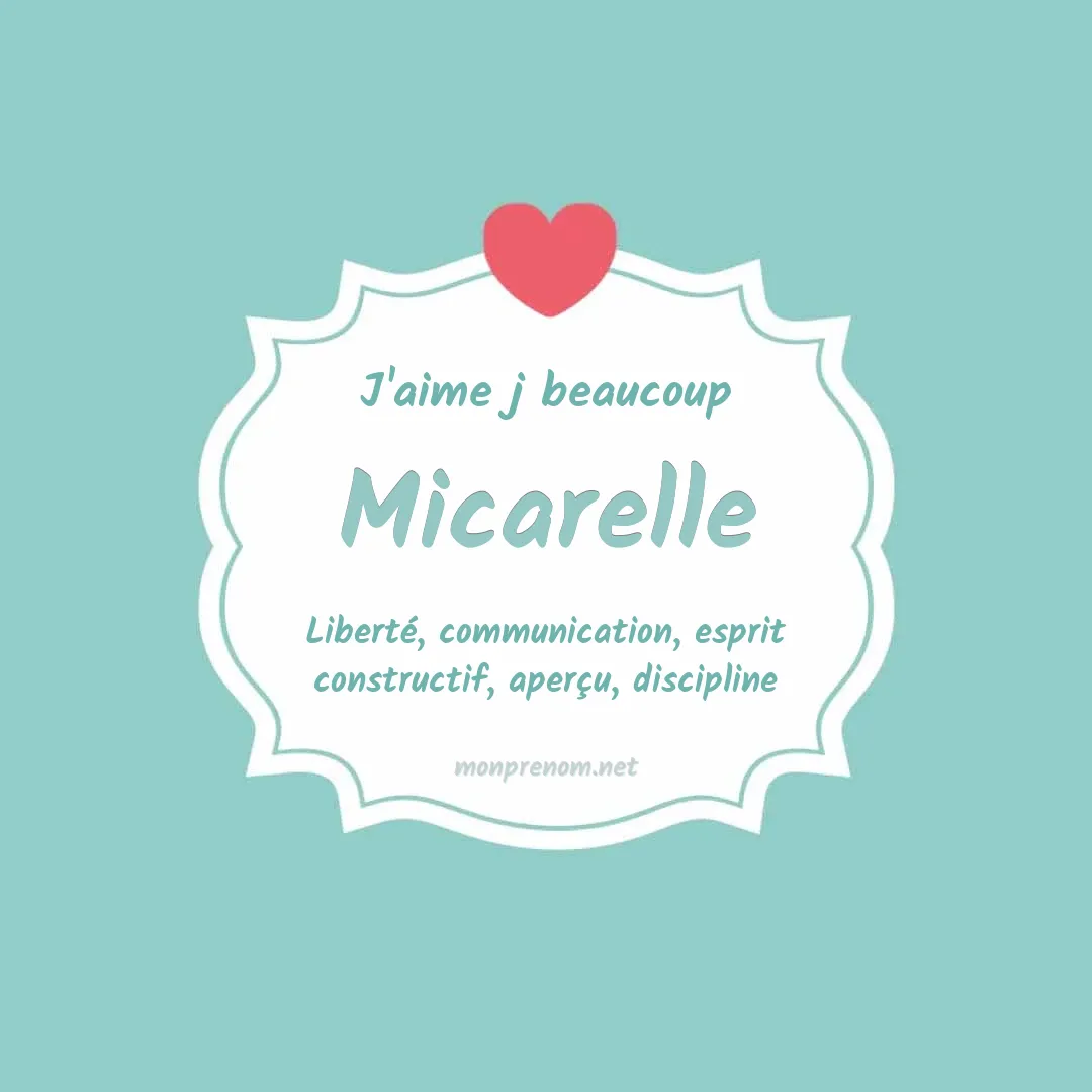 J'aime beaucoup Micarelle