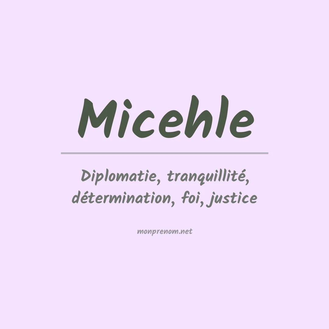 Prénom Micehle