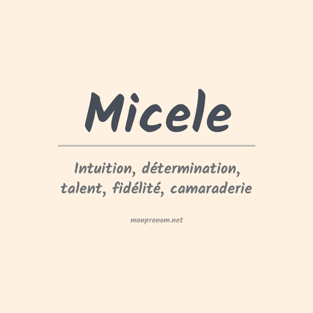 Prénom Micele