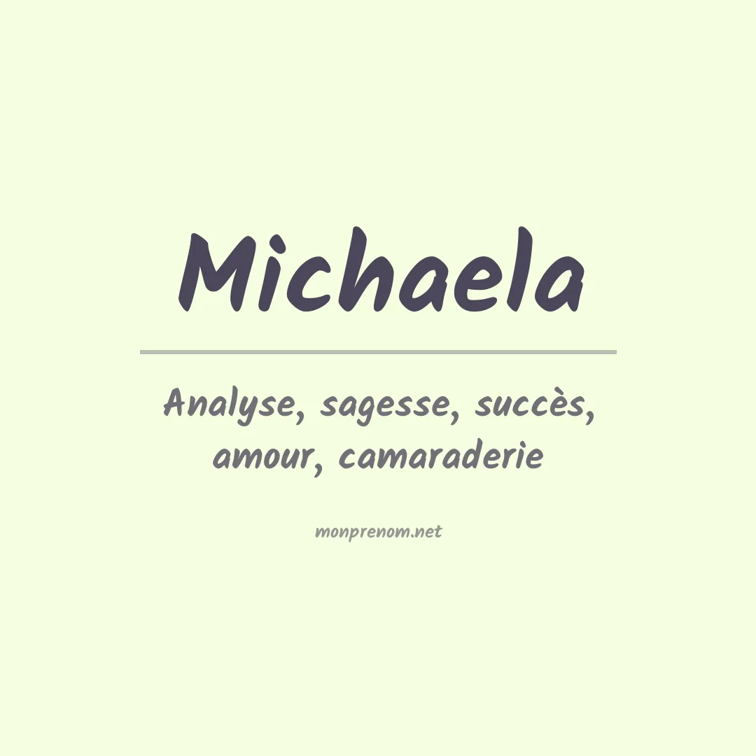 Prénom Michaela