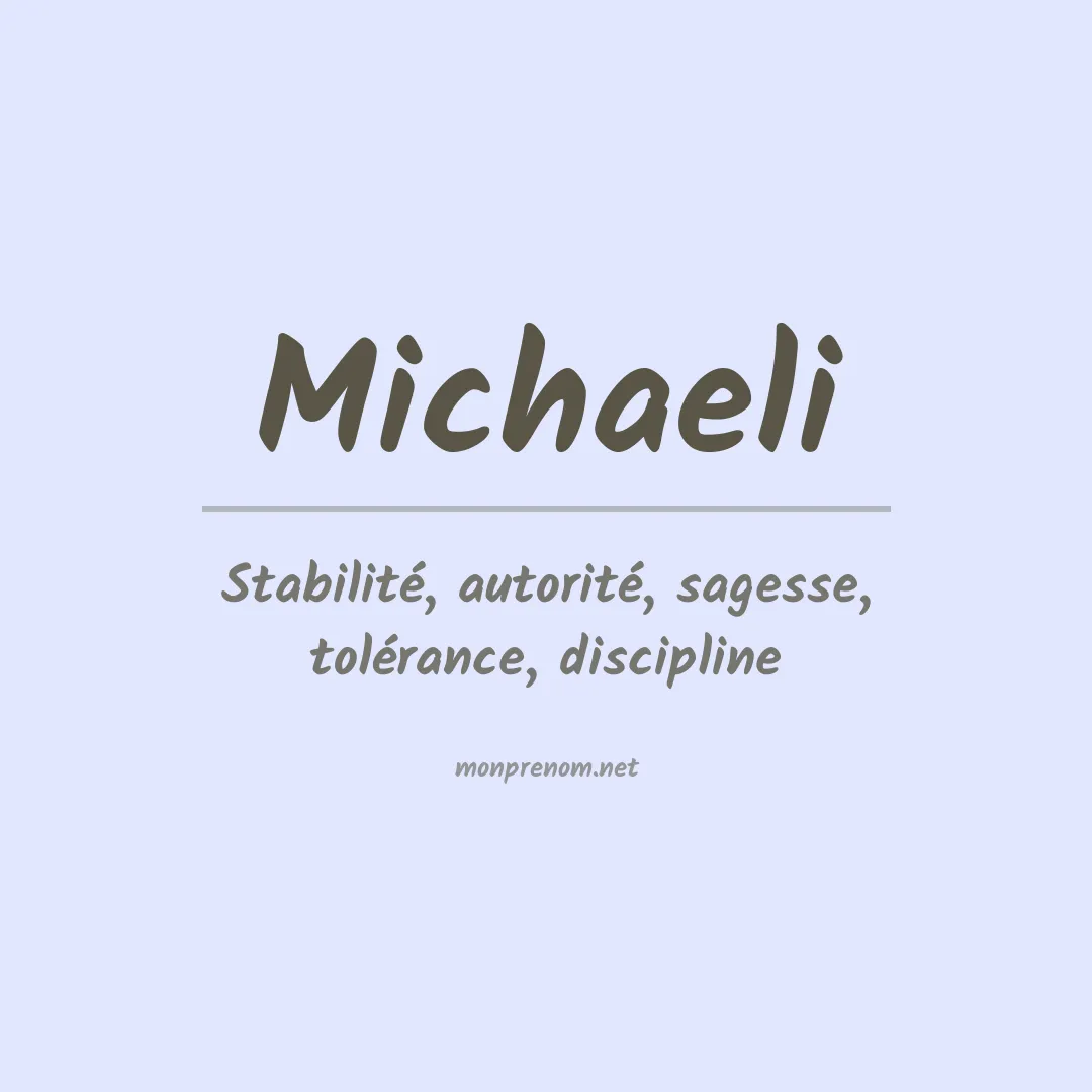 Prénom Michaeli