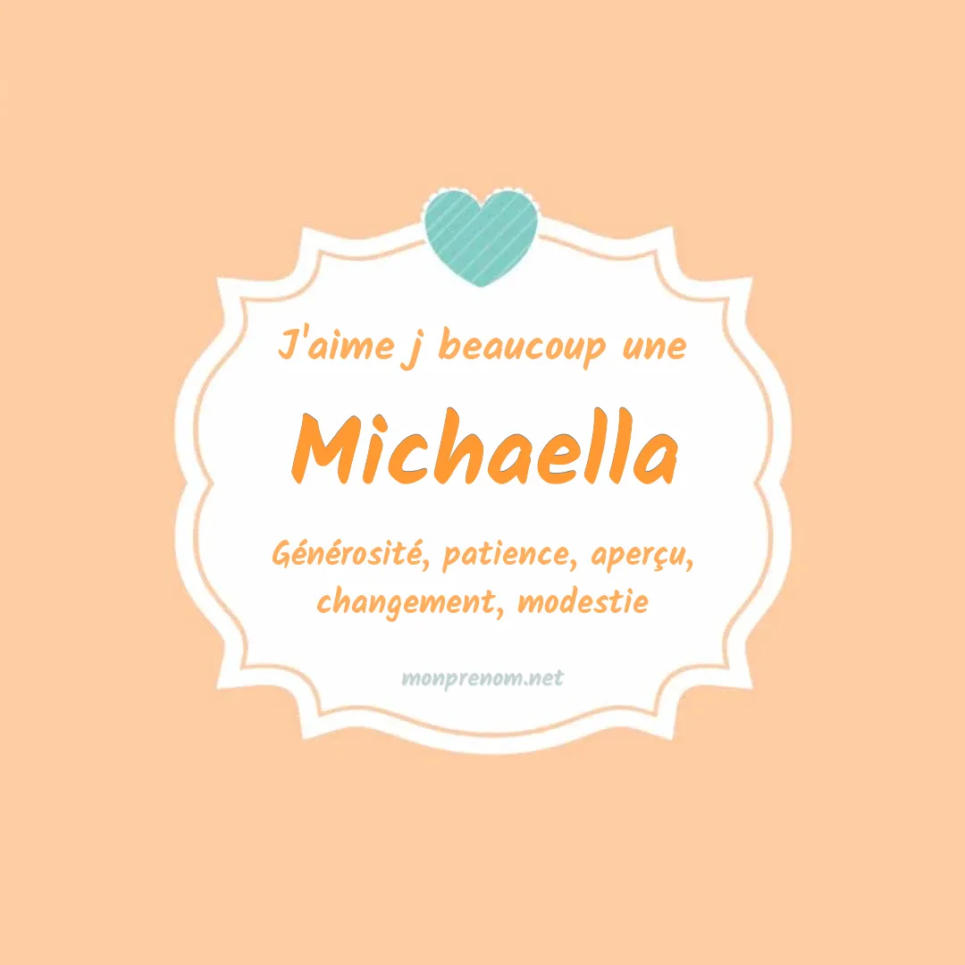 J'aime beaucoup Michaella