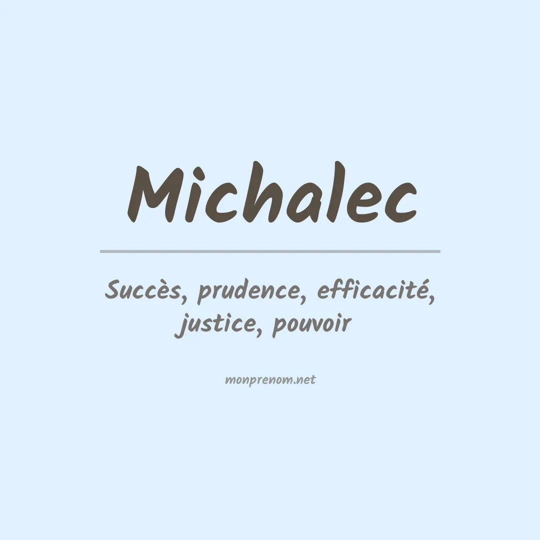 Prénom Michalec