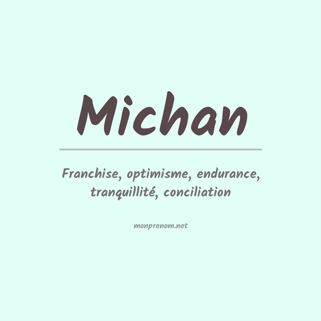 Prénom Michan