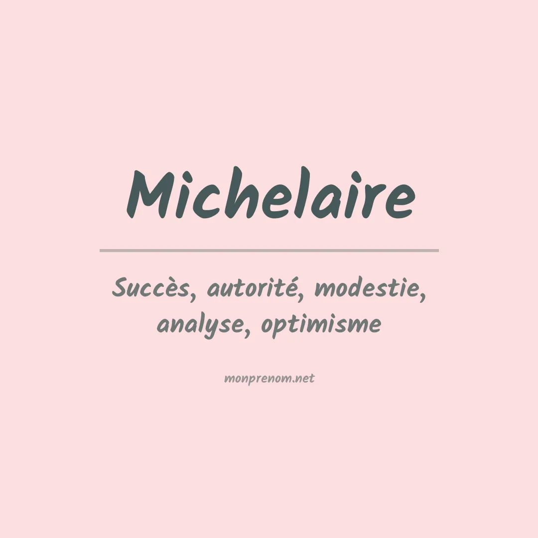 Prénom Michelaire