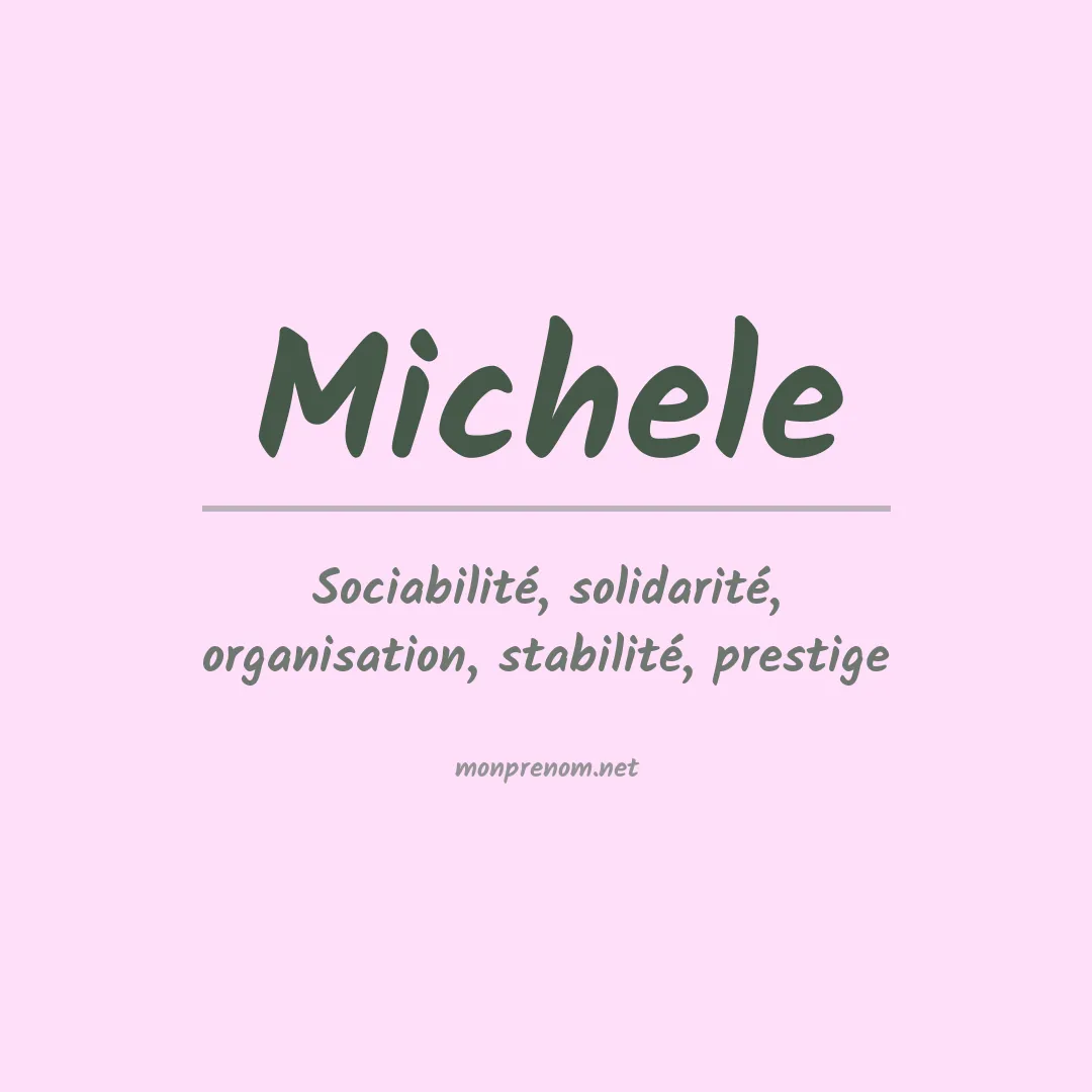 Prénom Michele